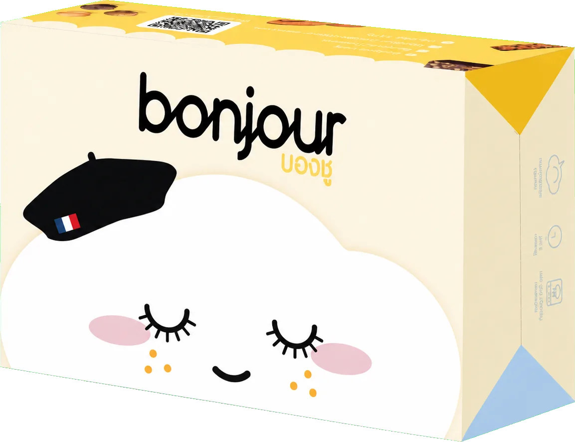 Bonjour Kawaii snack box, closed and ready to serve