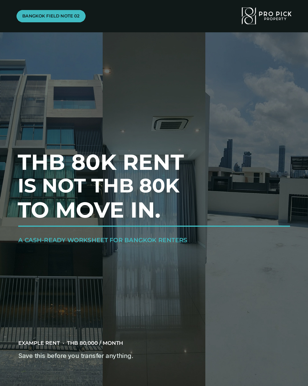 THB 80K rent is not THB 80K to move in cover